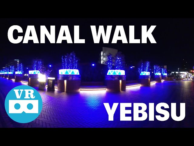 Tokyo Yebisu | COLOPL CANAL WALK | VR180 3D | VR Video | insta360 EVO