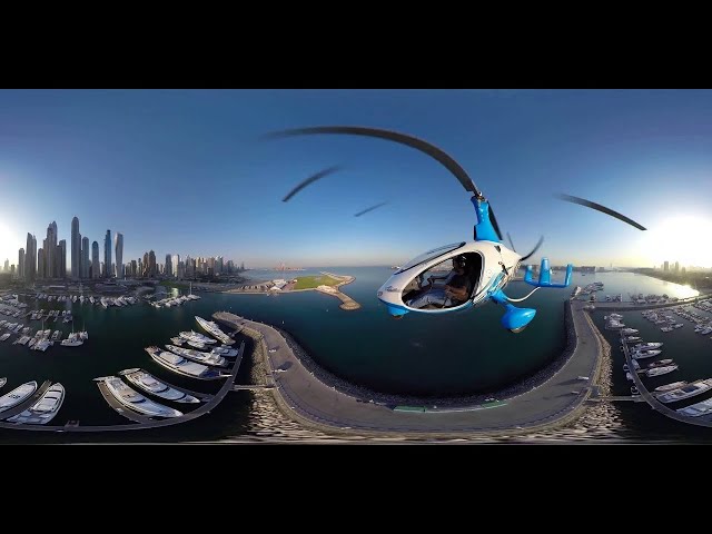 Skyhub Dubai, Gyrocopter   360 video 4K virtual reality 360  videos realidad virtual  vr