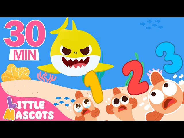 Ten Little Fish | Learn 1️⃣2️⃣3️⃣, Alphabets n more | Little Mascots Nursery Rhymes & Kids Songs