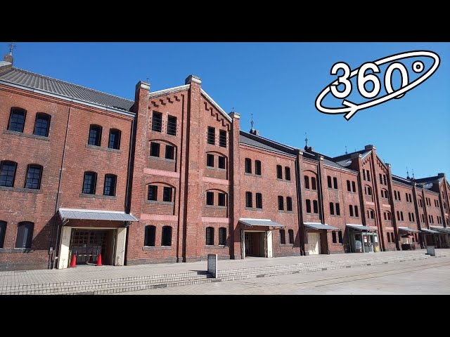 [360°] Walk Around Yokohama Red Brick Warehouse / 横浜赤レンガ倉庫の散歩【4K/8K高画質 360度 VR映像】