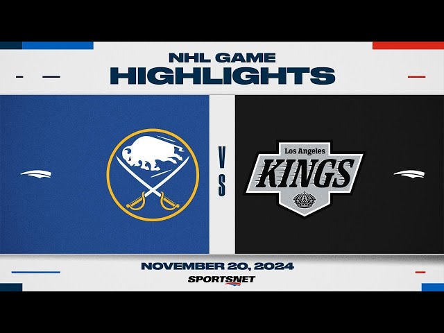 NHL Highlights | Sabres vs. Kings - November 20th, 2024