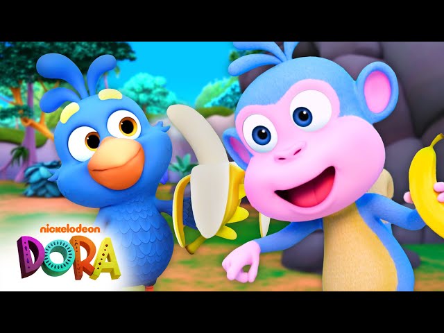 Boots Loves Bananas! 🍌 BRAND NEW Full Scene! | Dora & Friends