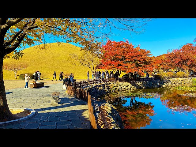 Korea - Take a tour of  Daereungwon Tomb Complex(Cheonmachong) | Gyeongju - 4K HDR