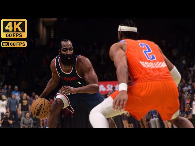 CLIPPERS vs THUNDER | NBA 2K25 (PC) 4K HDR 60 FPS ULTRA REALISTIC GAMEPLAY