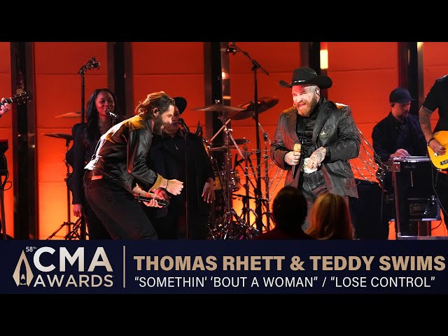 Thomas Rhett and Teddy Swims – “Somethin' ‘Bout a Woman” / “Lose Control” | Live at CMA Awards 2024