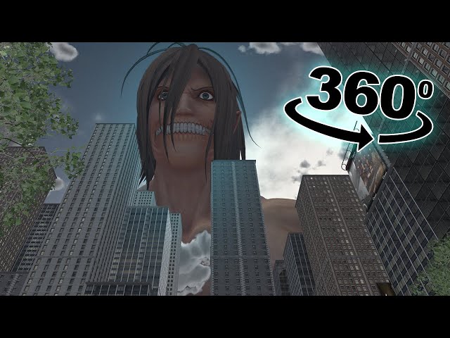 VR 360 TITAN Eren Attack Earth || Attack On Titan