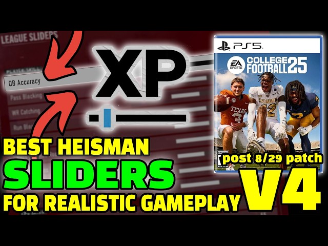 MOST REALISTIC Sliders on Heisman - College Football 25 Settings