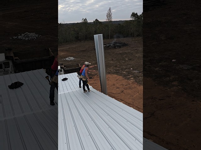 How to put metal up when it's windy