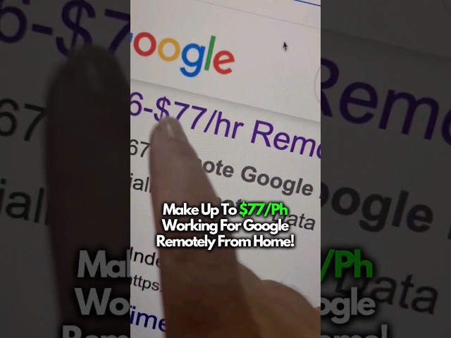 Get PAID $77 P/H Working For Google Remotely | Work From Home Jobs (HIRING NOW)