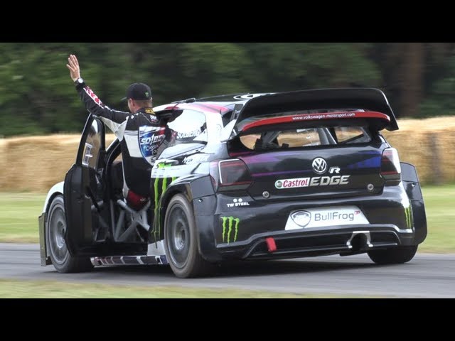 Petter Solberg FLATOUT up Goodwood Hillclimb! - 600HP Volkswagen Polo R WRX Supercar!