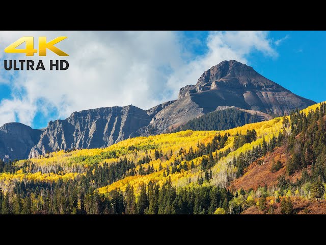 Utah Scenic Byway Fall Colors Drive Through Provo Canyon - Provo Canyon to Park City 4K