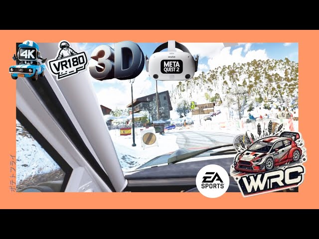 [EA Sports WRC][3D VR180 Video][第35話]シーズン6 モーメント | Rallye Monte-Carlo 1/2