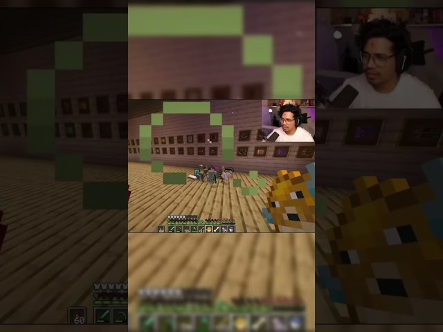 GAMERFLEET FUNNY MOMENT IN MINECRAFT ☠️😂 || #shorts #gamerzfleet #anshubisht #fleetsmp