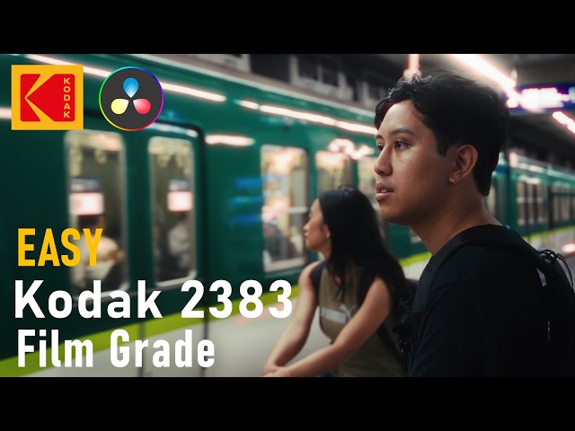 How to get the HOLLYWOOD FILM LOOK in Davinci Resolve | Kodak 2383 Cinematic Color Grade