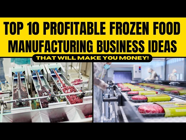 Top 10 Profitable Frozen Food Manufacturing Business Ideas - That Will Make You Money!