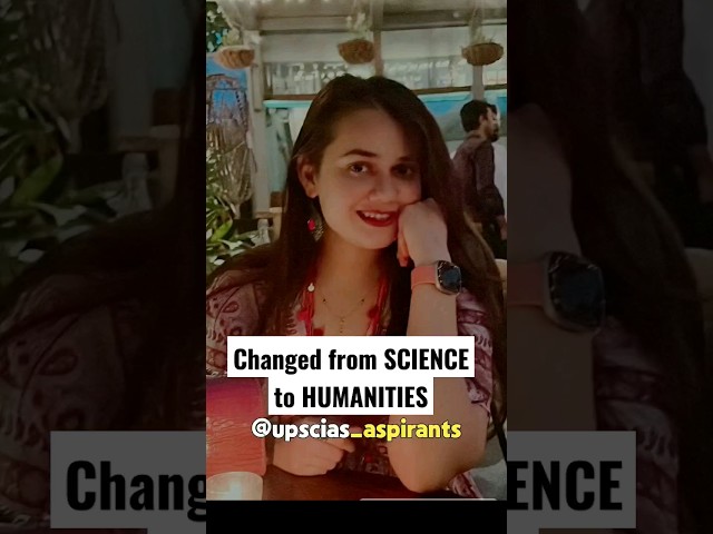 Changed my stream from Science to Humanities for UPSC 😲 | IAS Tina Dabi #upsc #shorts