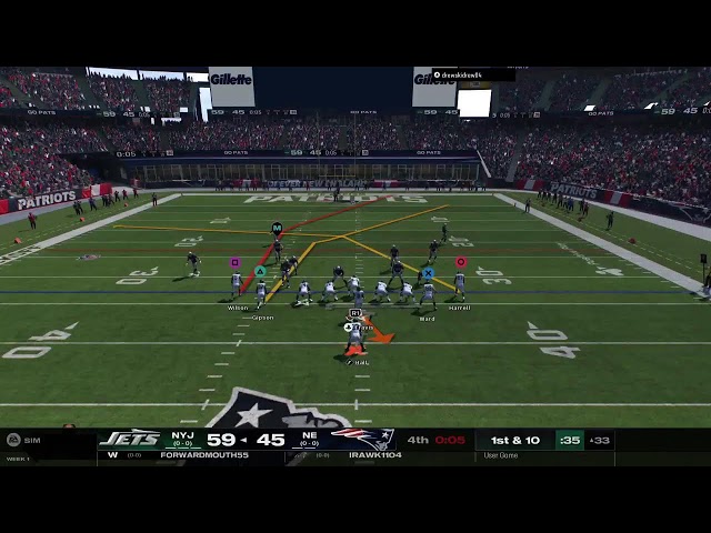 Madden Move 25 Year 3 Wk 1 - League Play - Jets @ Patriots