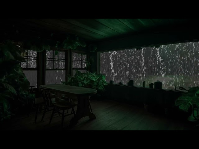 Rain Sound On Window with Thunder Sounds for SLeep, Relax | A Hawai House