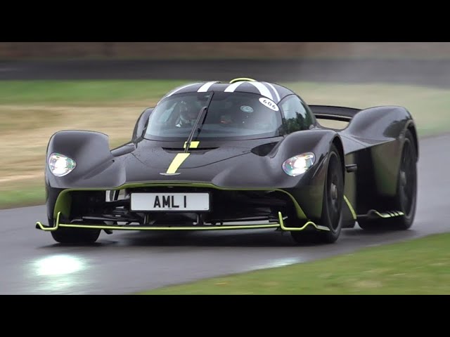 Aston Martin Valkyrie | 11.000rpm V12 Engine Sound at Goodwood Hillclimb Course!