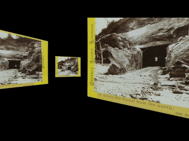 Grizzly Hill Tunnel, 500 feet long, late 1860s (VR 3D still-image)