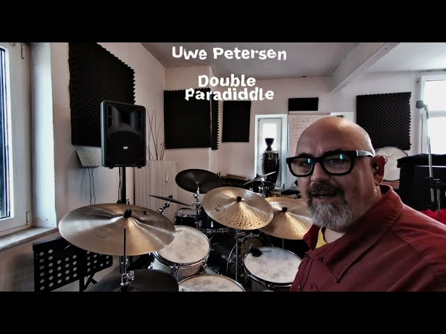 Uwe  Petersen explains Double Paradiddle in VR180 3D captured with the CALF Cam