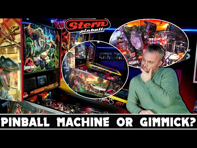 Gimmick or real pinball machine? | Stern Jurassic Park Home Edition | First impressions & gameplay