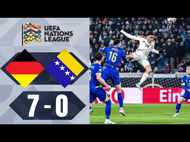 Jamal Musiala Goal | Germany vs Bosnia Herzegovina 7-0 Highlights | UEFA Nations League 2024