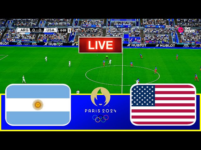 ARGENTINA vs UNITED STATES - Paris Olympic Games 2024 | Gold Medal Match | Football Match | PES 21