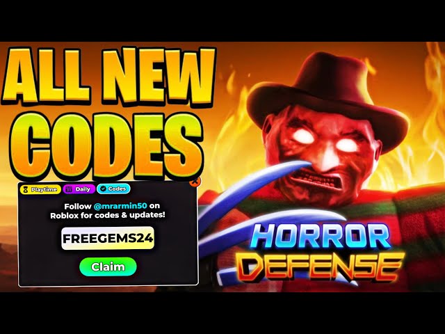 *NEW* ALL WORKING CODES FOR HORROR TOWER DEFENSE IN 2024! ROBLOX HORROR TOWER DEFENSE CODES