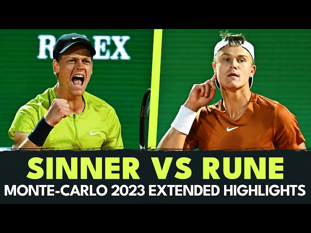 Jannik Sinner vs Holger Rune Thriller 🤩 | Monte-Carlo 2023 Extended Highlights