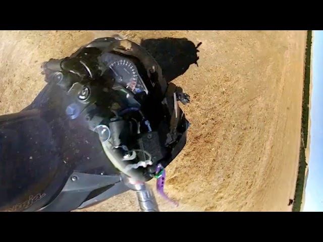 Motorcycle Track Crash in 360