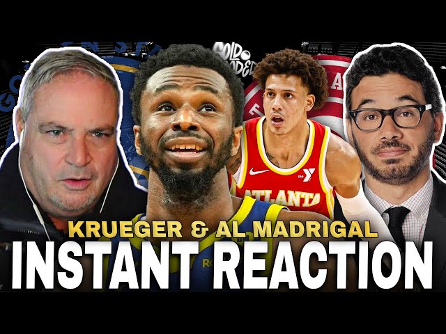 Instant Reaction: Warriors DESTROY Atlanta Hawks (97 - 120) | Krueger & Madrigal