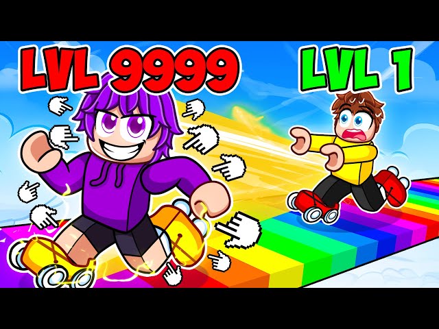 Becoming FASTEST in Roller Skate Race Clicker!