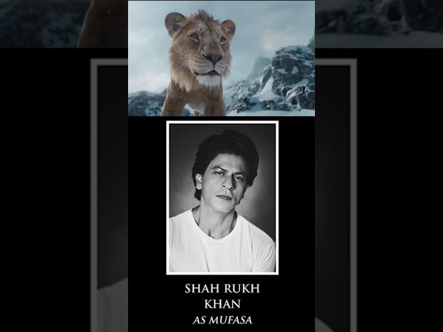 Mufasa the lion King Hindi Dubbing Actors #mufasa #Lionking #srk