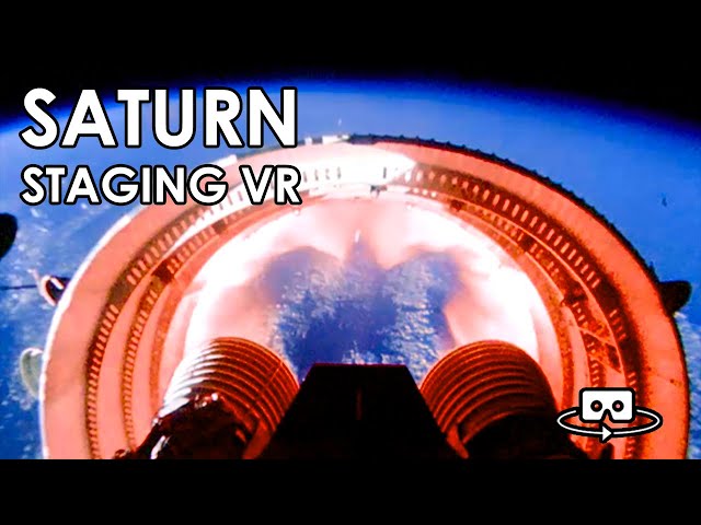 Saturn V Staging in VR - Silent, Apollo 4  [4K VR 360º]  (1967/11/09)