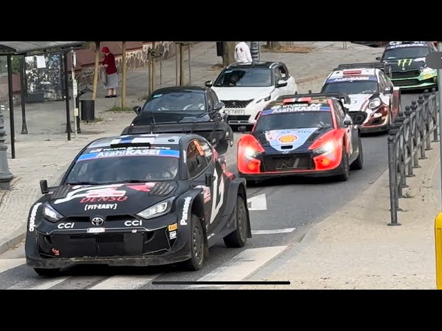 WRC Cars On Public Roads - Dangerous Overtaking & Sound Rallye Poland 2024