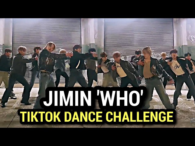 JIMIN Dancing on 'WHO' Choreography TikTok Dance Challenge 2024