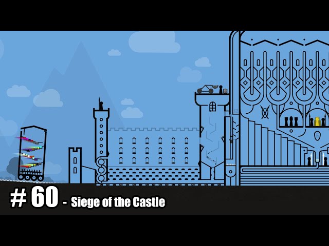 Siege of the Castle - Algodoo Marble Race