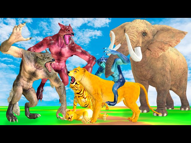 Telugu Stories | Lion Tiger Elephant Vs Wolf Army Moral Animal Stories | Panchatantra Bedtime Story