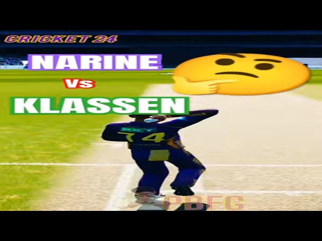 KLASSEN KA CLASS LIYA NARINE 💫 CRICKET 24 GAME PLAY #Shorts #Shortsfeed #Cricket24