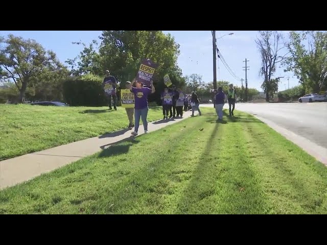 John Muir hospital health workers protest in Concord