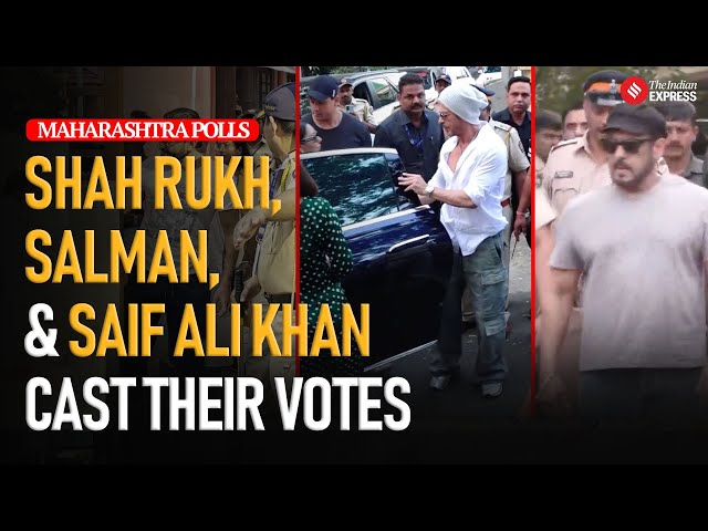 Maharashtra Polls : Bollywood Khans Cast Their Votes in Maharashtra Elections 2024