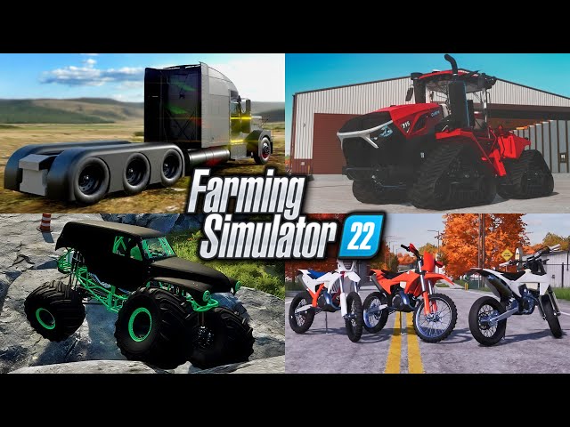 Farm Sim News - New TLX Phantom, Grave Digger, Steiger 715, & KTM Dirt Bike! | Farming Simulator 22