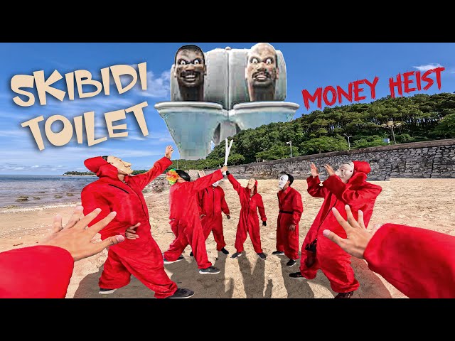 Parkour MONEY HEIST vs Zombie SKIBIDI TOILET in real life 3.0 ( Epic Parkour Pov Action )