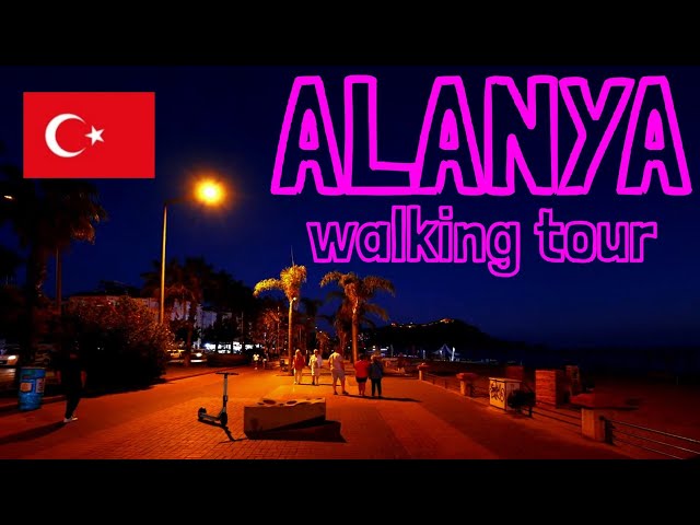 TURKEY ALANYA sunset walk to city center 2024 | 4K 60fps real audio no cut