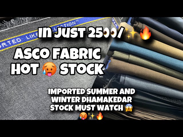 Asco Fabric Winter & Summer Collection | Premium Wash & Wear Suit Pieces for 2500