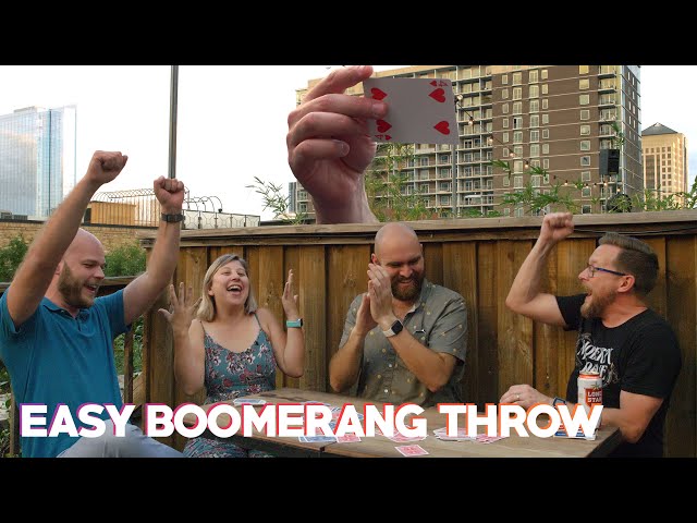 Simplest Boomerang Card Throw! (w/ Alan Paoletti)