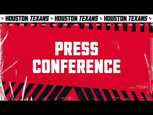 LIVE: Houston Texans Head Coach DeMeco Ryans and C.J. Stroud address the media