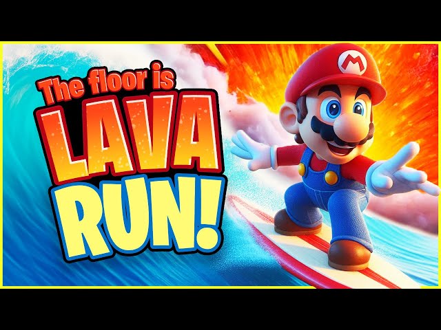 Super Mario Run 🔥 The Floor is Lava 🔥 Summer Brain Break Chase 🔥 Just Dance 🔥 Matthew Wood