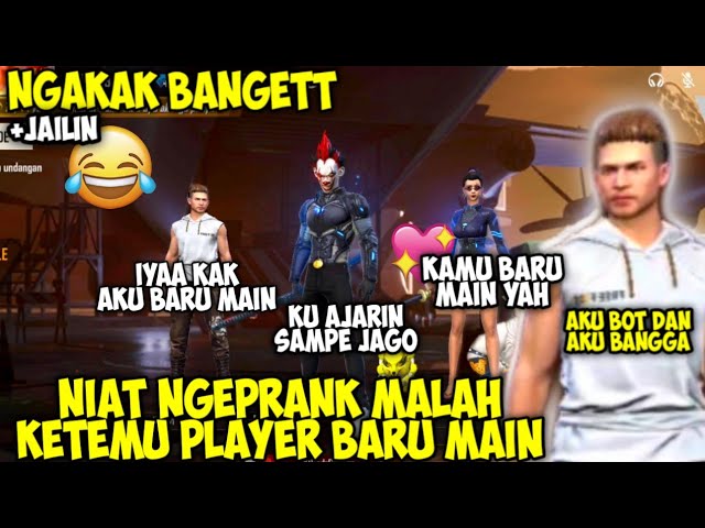 NIAT PRANK GLOBAL MALAH KETEMU PLAYER BARU MAIN, NGAKAK BANGET+NGEJAILIN🤣FREE FIRE LUCU